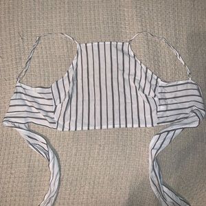 Lottie Moss Tie-Back Crop Top